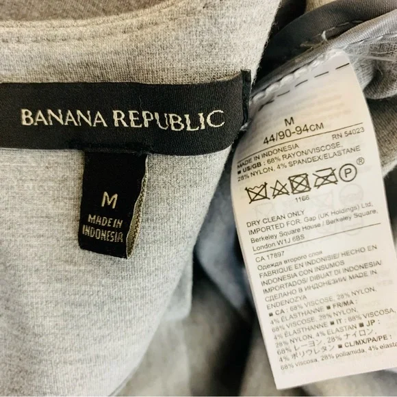Banana Republic Gray Ponte Front Pocket Dress Medium - Picture 13 of 13